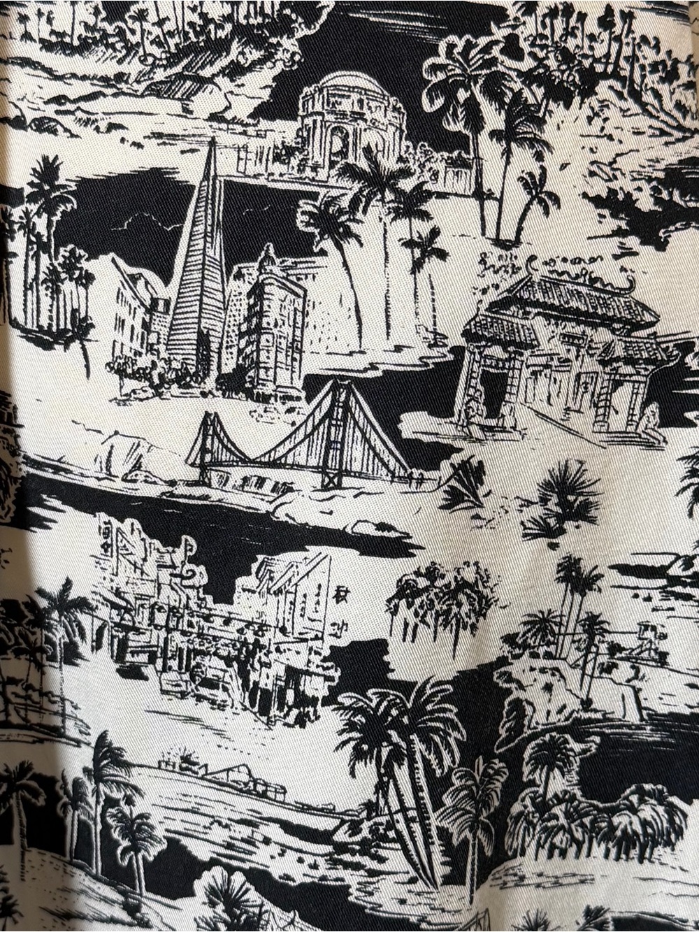 Marine Layer Camila San Francisco Toile Mini Dress Pockets Medium - Picture 2 of 13